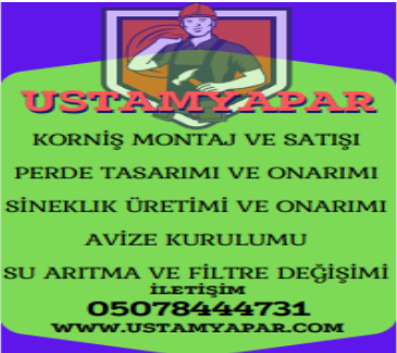 İzmir Kent2 Ulukent Korniş Montajı Ustası 05078444731